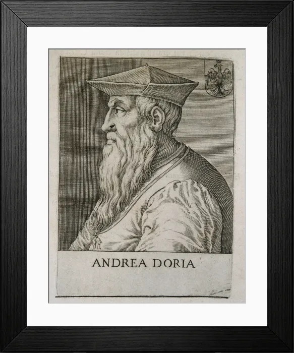 Framed Print : DORIA, Andrea (1466-1560). Italian condottiero Framed Print : DORIA, Andrea (1466-1560). Italian condottiero