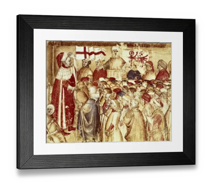 Framed Print : Delivery of the flag of the city of Padua to a prince Framed Print : Delivery of the flag of the city of Padua to a prince