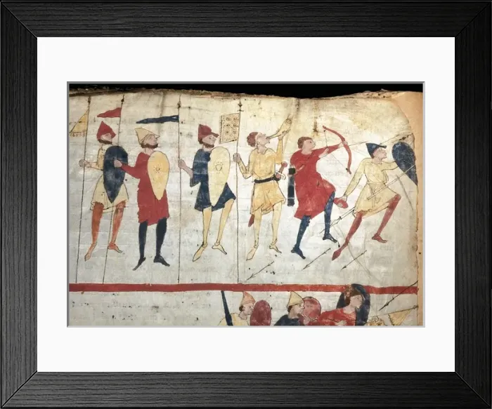 Framed Print : Detail of soldiers in Commentarius in Apocalypsim Framed Print : Detail of soldiers in Commentarius in Apocalypsim