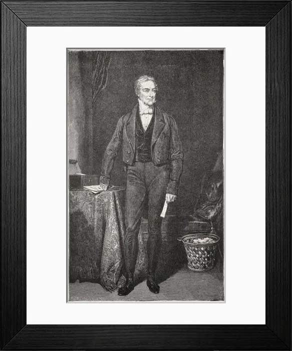 Framed Print : PEEL, Robert (1788-1850). Prime Minister of Framed Print : PEEL, Robert (1788-1850). Prime Minister of