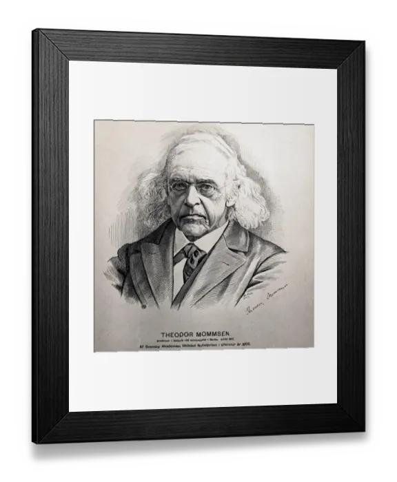 Framed Print : MOMMSEN, Theodor (1817-1903). Nobel Prize in Literature Framed Print : MOMMSEN, Theodor (1817-1903). Nobel Prize in Literature