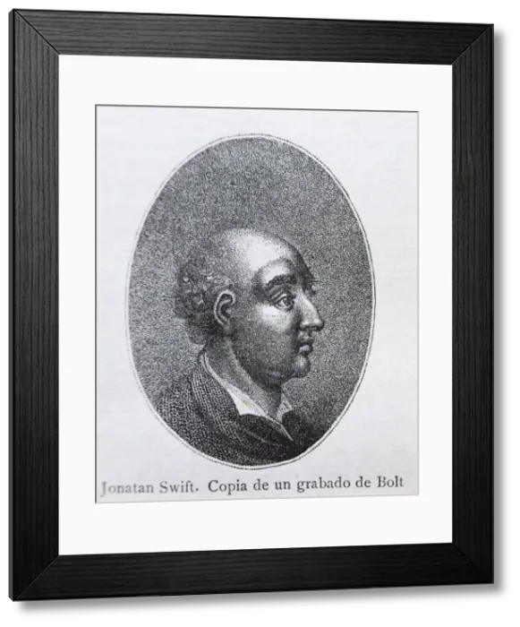 Framed Print : SWIFT, Jonathan (1667-1745). Irish clergyman Framed Print : SWIFT, Jonathan (1667-1745). Irish clergyman