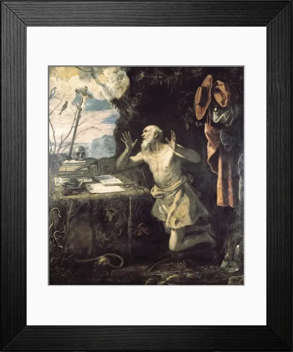 Framed Print : JEROME, Saint (347-420). Father and doctor of Framed Print : JEROME, Saint (347-420). Father and doctor of