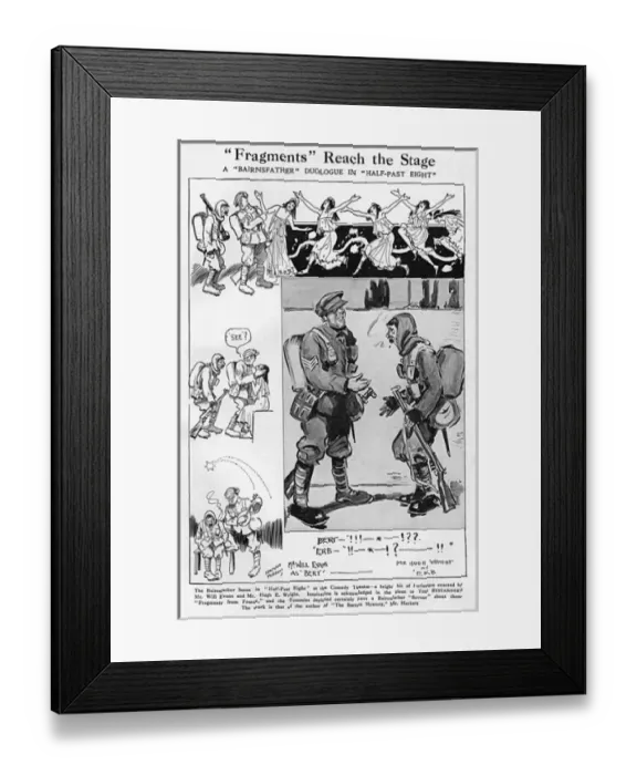 Framed Print : Fragments Reach the Stage Framed Print : Fragments Reach the Stage