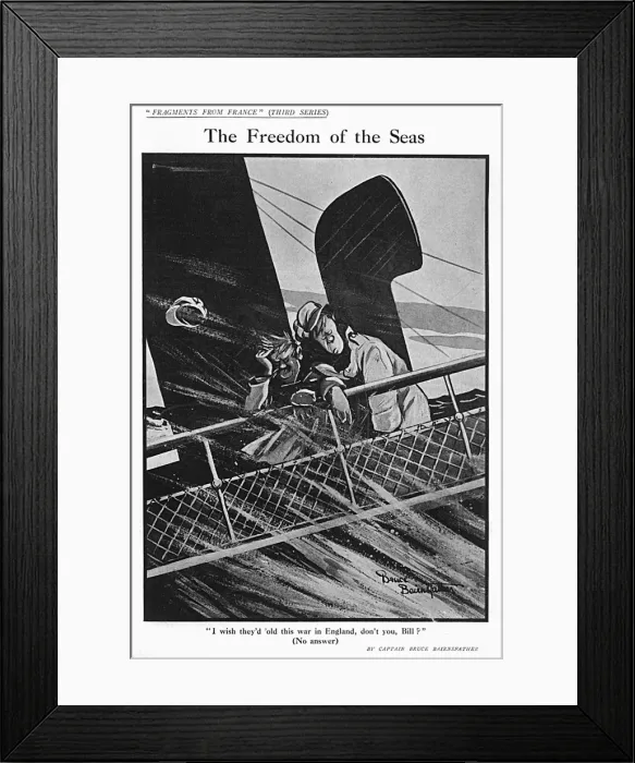 Framed Print : The Freedom of the Seas, by Bairnsfather Framed Print : The Freedom of the Seas, by Bairnsfather