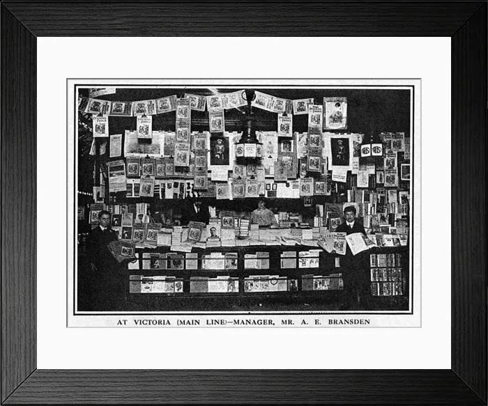 Framed Print : Victoria station Bookstall Framed Print : Victoria station Bookstall