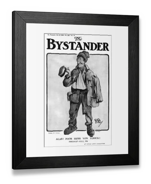 Framed Print : Alas! Poor Herr von Yorick!, by Bairnsfather Framed Print : Alas! Poor Herr von Yorick!, by Bairnsfather