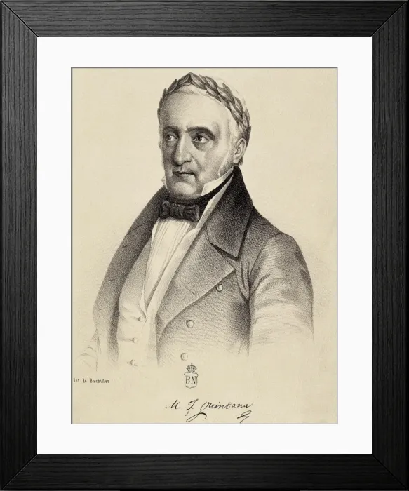 Framed Print : QUINTANA, Manuel Jos頨1777-1857). Spanish writer Framed Print : QUINTANA, Manuel Jos頨1777-1857). Spanish writer