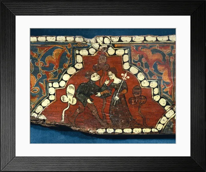 Framed Print : Painted woods from Curiel De Los Ajos Palace. 1386 Framed Print : Painted woods from Curiel De Los Ajos Palace. 1386