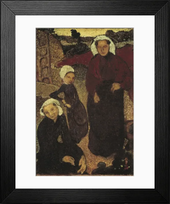 Framed Print : DENIS, Maurice (1870-1943). Breton women. 1890 Framed Print : DENIS, Maurice (1870-1943). Breton women. 1890
