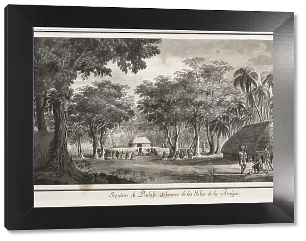 Malaspina expedition. Tonga islands (1793). Sepulcher