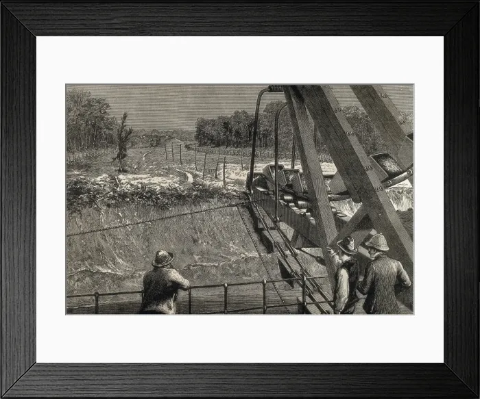 Framed Print : Panama Canal Being Built. The Illustrated London Framed Print : Panama Canal Being Built. The Illustrated London