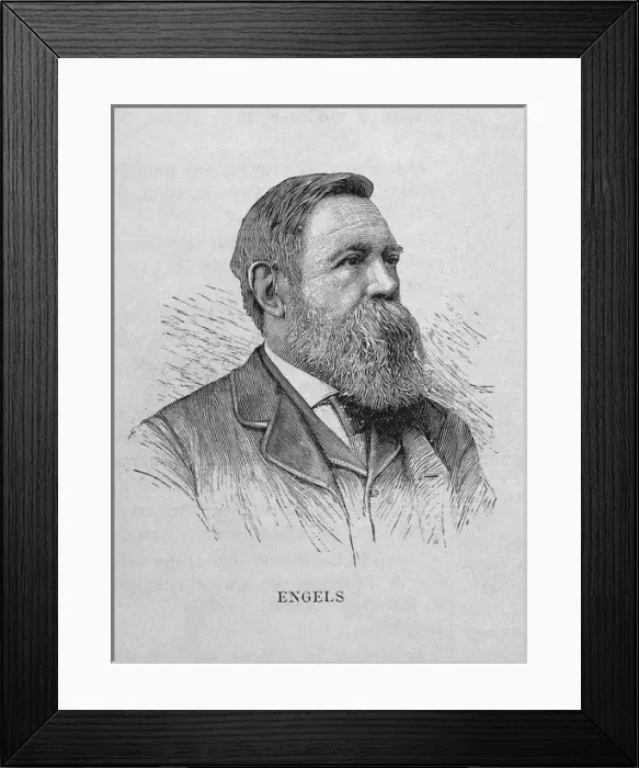 Framed Print : ENGELS, Friedrich (1820-1895). German socialist Framed Print : ENGELS, Friedrich (1820-1895). German socialist