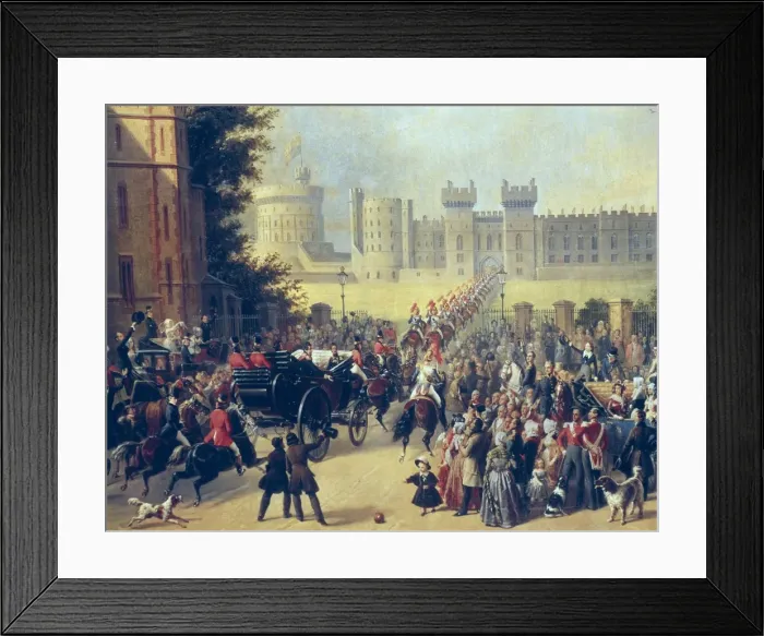 Framed Print : PINGRET, Edouard (1788-1875). Arrival of king Louis-Philippe Framed Print : PINGRET, Edouard (1788-1875). Arrival of king Louis-Philippe