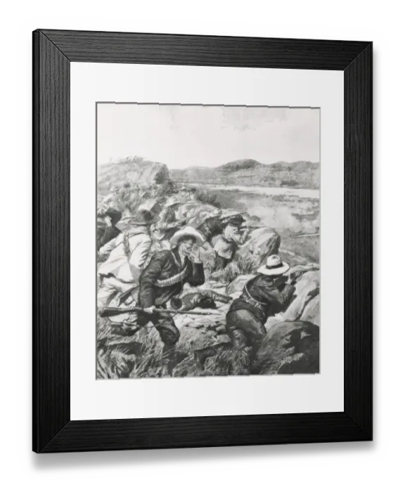 Framed Print : BELTRAME, Achille (1871-1945). Second Boer War Framed Print : BELTRAME, Achille (1871-1945). Second Boer War