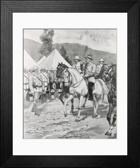 Framed Print : BELTRAME, Achille (1871-1945). General Cronje imprisoned Framed Print : BELTRAME, Achille (1871-1945). General Cronje imprisoned