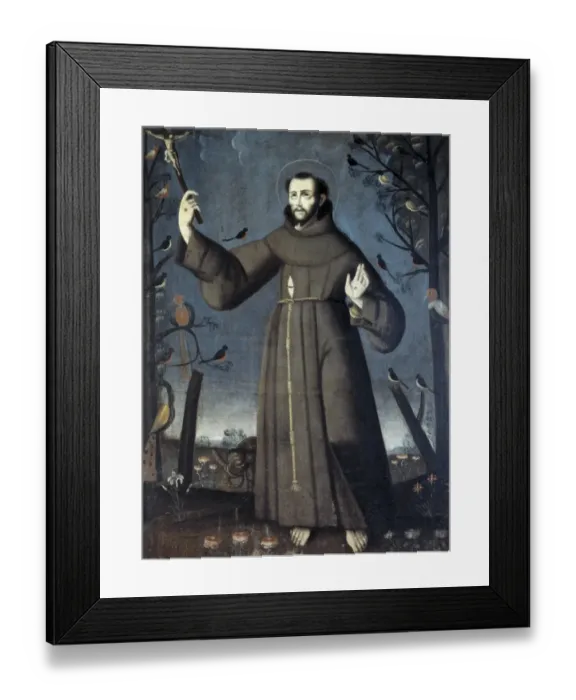 Framed Print : FRANCIS OF ASSISI, Saint (1182-1226). Italian mystic Framed Print : FRANCIS OF ASSISI, Saint (1182-1226). Italian mystic