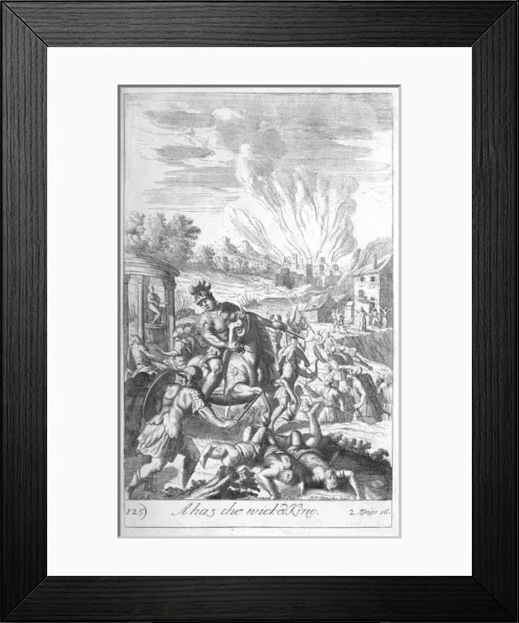 Framed Print : Ahaz wicked King Framed Print : Ahaz wicked King