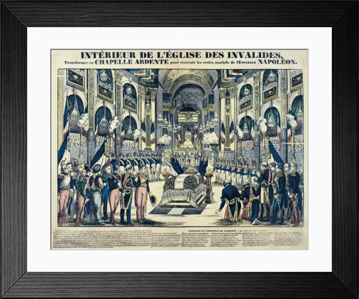 Framed Print : France (19th century). Napoleon Bonapartes remains Framed Print : France (19th century). Napoleon Bonapartes remains
