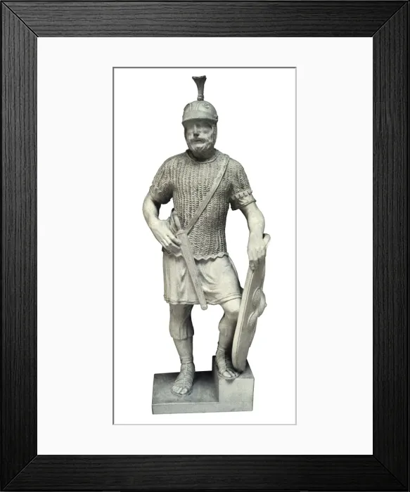 Framed Print : Roma (2nd c. ). Imperial Age. Roman legionary. Sculpture Framed Print : Roma (2nd c. ). Imperial Age. Roman legionary. Sculpture