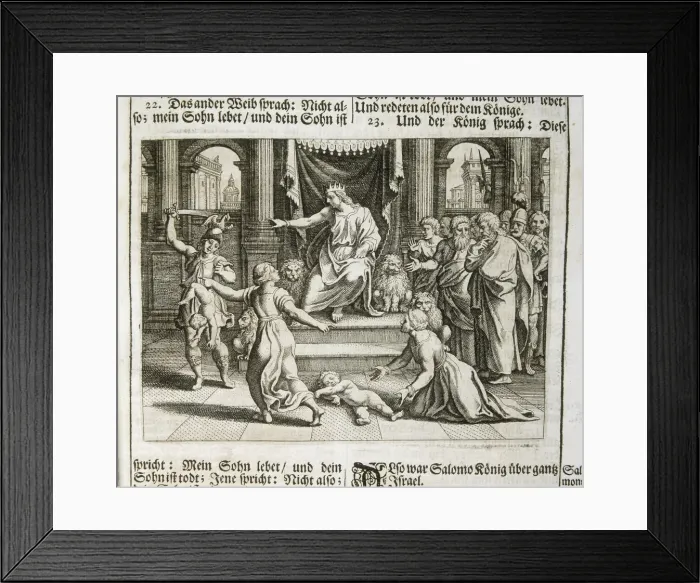 Framed Print : SOLOMON ( -931 BC). King of the Jews from 970 to Framed Print : SOLOMON ( -931 BC). King of the Jews from 970 to