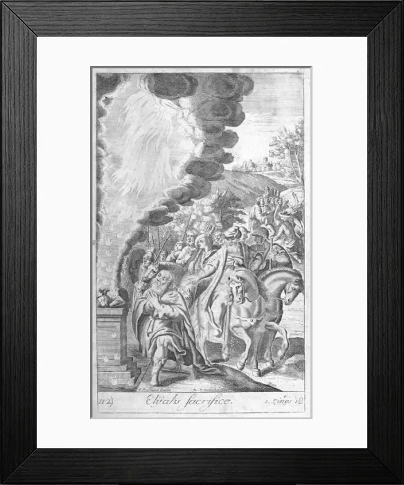 Framed Print : The sacrifice of Elijah Framed Print : The sacrifice of Elijah