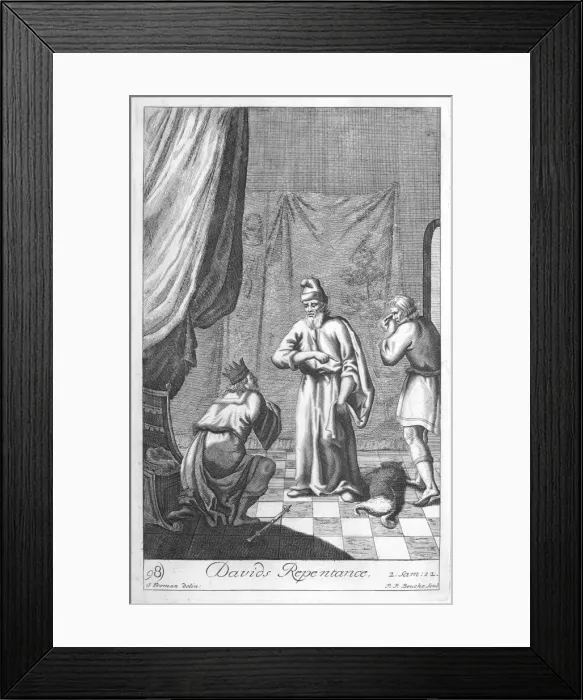 Framed Print : David repents Framed Print : David repents