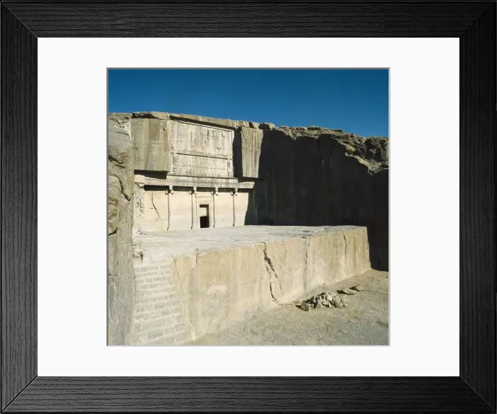 Framed Print : Tomb of Artaxerxes II. ca. 358 BC. IRAN. FARS Framed Print : Tomb of Artaxerxes II. ca. 358 BC. IRAN. FARS
