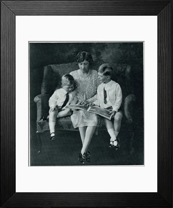 Framed Print : Princess Mary with her sons Framed Print : Princess Mary with her sons