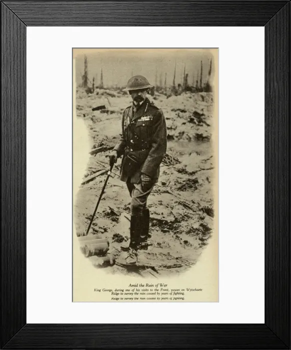 Framed Print : King George V at the Western Front Framed Print : King George V at the Western Front
