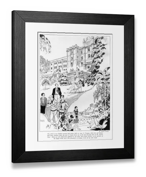 Framed Print : Torquay in the autumn, 1929 Framed Print : Torquay in the autumn, 1929
