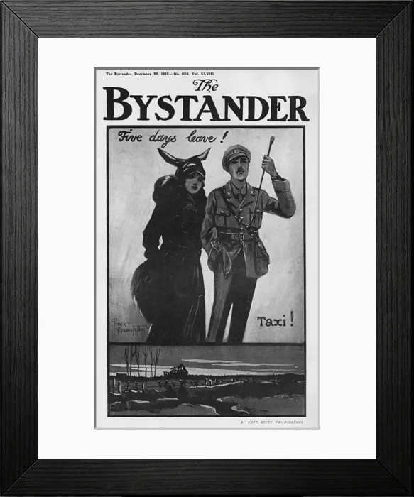 Framed Print : Bystander cover, by Bairnsfather Framed Print : Bystander cover, by Bairnsfather