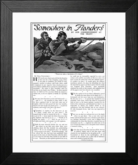 Framed Print : Somewhere in Flanders Framed Print : Somewhere in Flanders