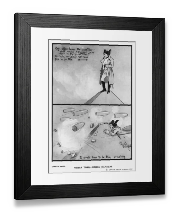 Framed Print : Other Times - Other Manners, by Bairnsfather Framed Print : Other Times - Other Manners, by Bairnsfather