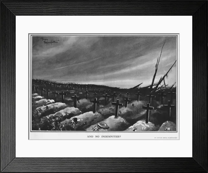 Framed Print : And No Indemnities, by Bairnsfather Framed Print : And No Indemnities, by Bairnsfather