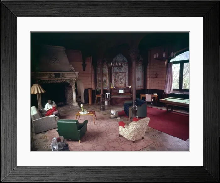 Framed Print : Joan of Arc - Wall Painting - Lounge of Chateaux Bougival Framed Print : Joan of Arc - Wall Painting - Lounge of Chateaux Bougival