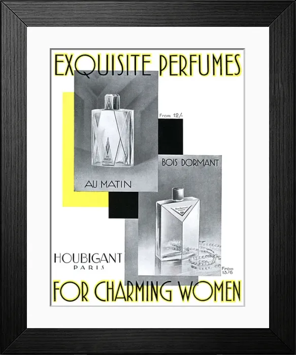 Framed Print : Houbignant advertisement, 1929 Framed Print : Houbignant advertisement, 1929
