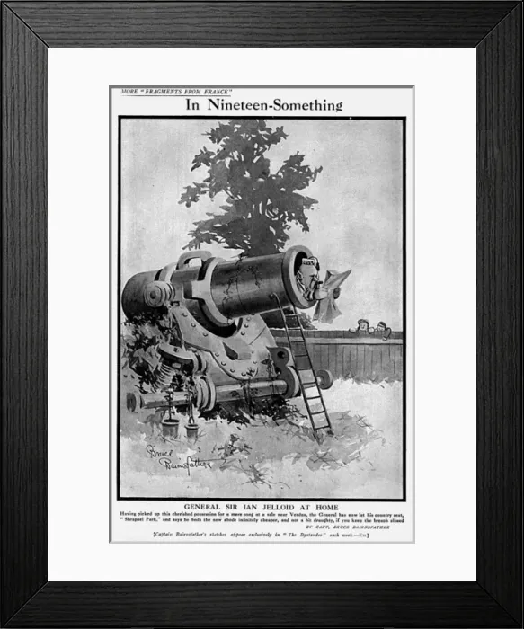 Framed Print : In Nineteen-Something, by Bairnsfather Framed Print : In Nineteen-Something, by Bairnsfather