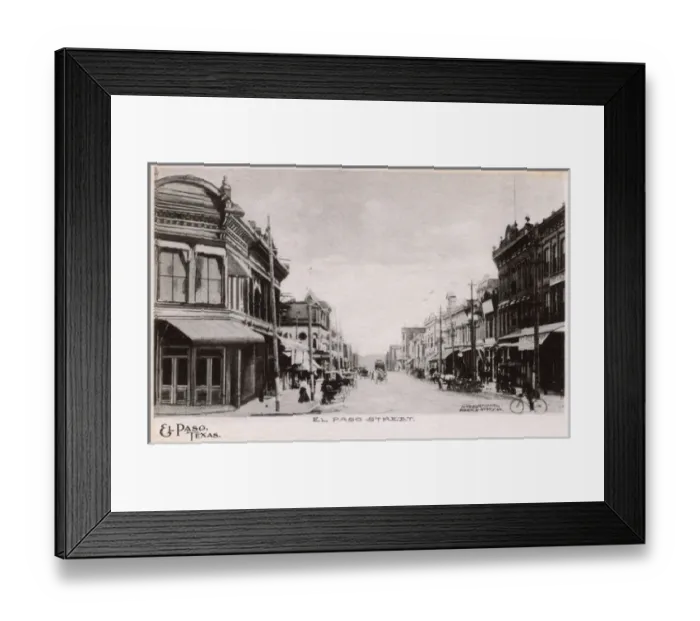 Framed Print : Street in El Paso, Texas, USA Framed Print : Street in El Paso, Texas, USA
