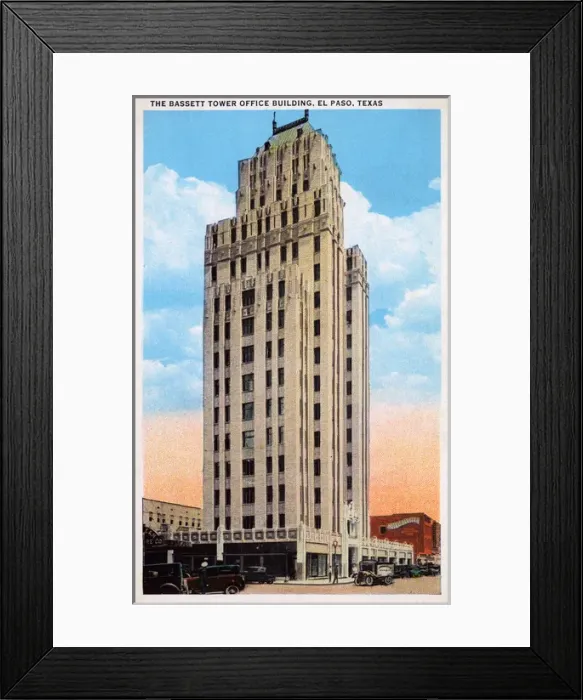 Framed Print : Bassett Tower Office Building, El Paso, Texas, USA Framed Print : Bassett Tower Office Building, El Paso, Texas, USA