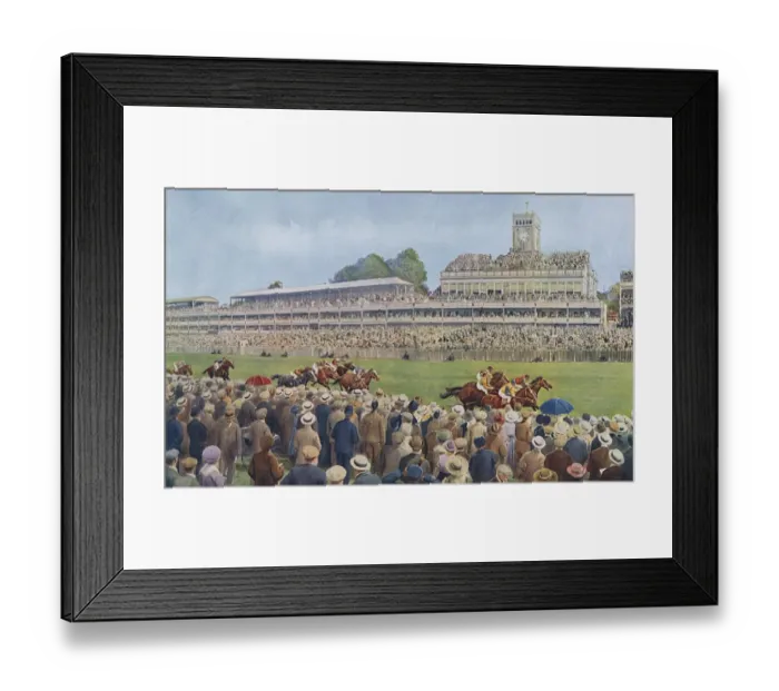 Framed Print : Horseracing - Passing the Stands at Ascot Framed Print : Horseracing - Passing the Stands at Ascot