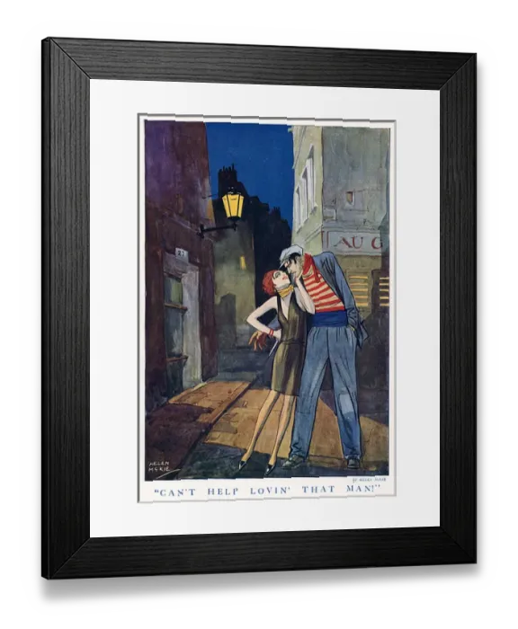 Framed Print : Can t Help Lovin that Man! by Helen McKie Framed Print : Can t Help Lovin that Man! by Helen McKie