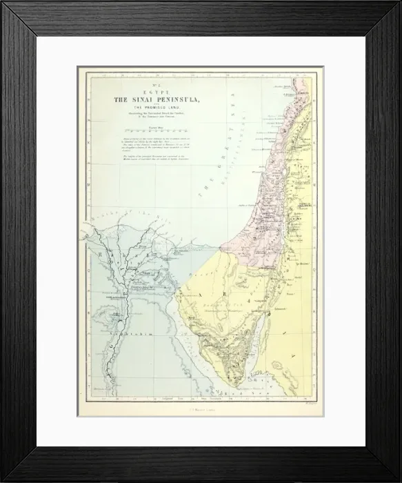 Framed Print : Map. Date: circa late 19th century Framed Print : Map. Date: circa late 19th century