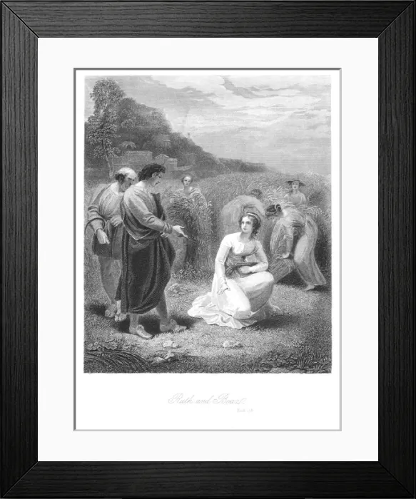 Framed Print : Ruth and Boaz Framed Print : Ruth and Boaz