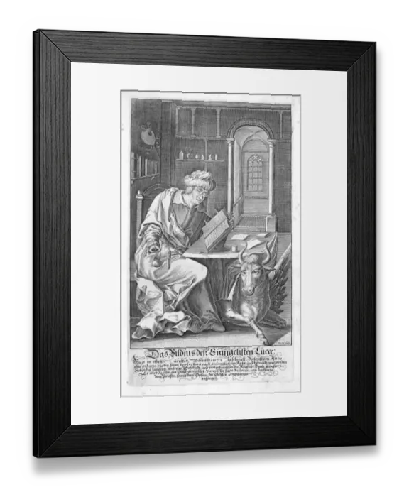 Framed Print : Luke. Date: circa late 19th century Framed Print : Luke. Date: circa late 19th century