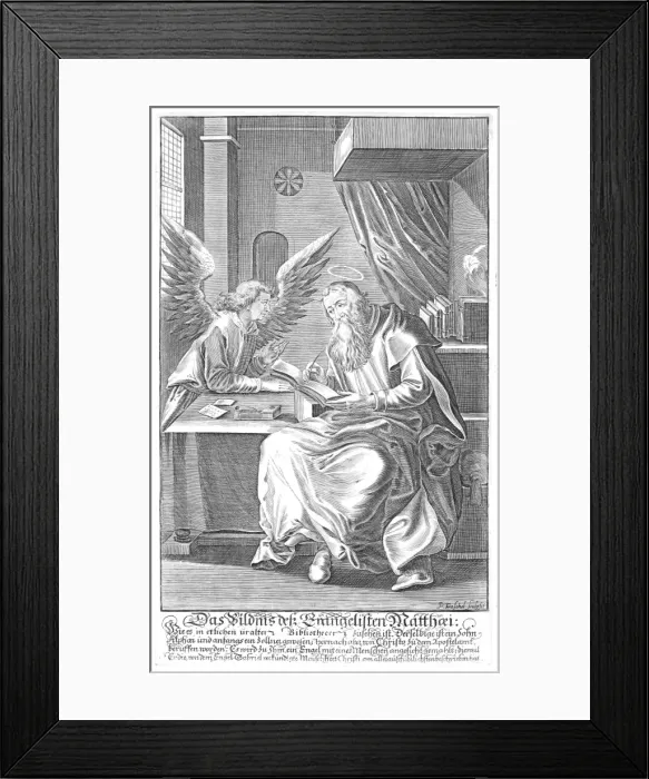 Framed Print : Matthew and angel Framed Print : Matthew and angel