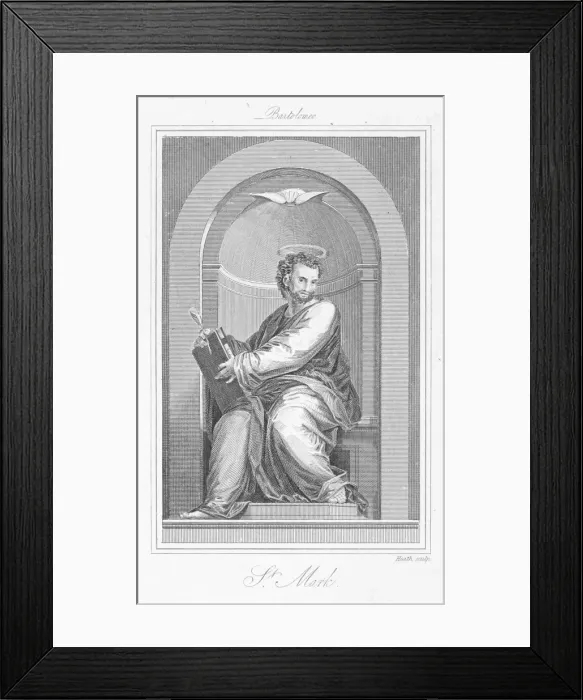 Framed Print : St Mark. Date: circa late 19th century Framed Print : St Mark. Date: circa late 19th century