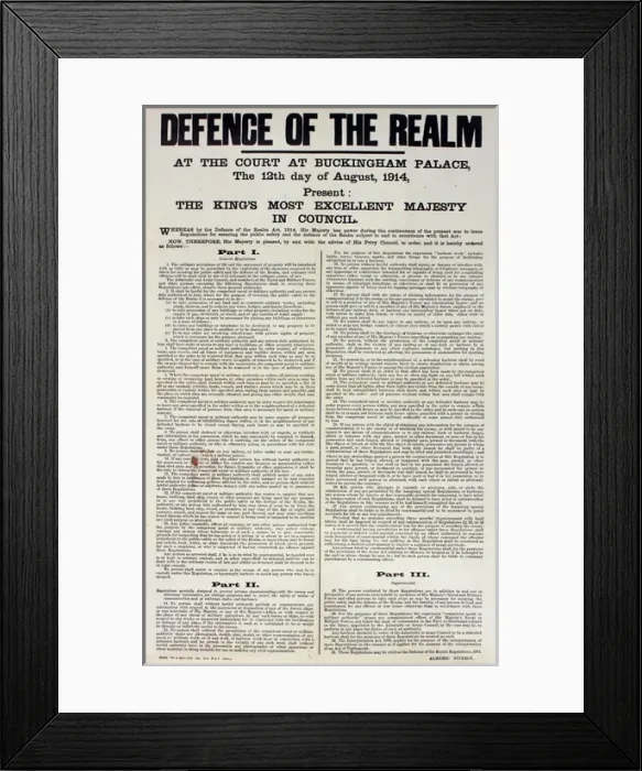 Framed Print : WWI Poster, Defence of the Realm Framed Print : WWI Poster, Defence of the Realm
