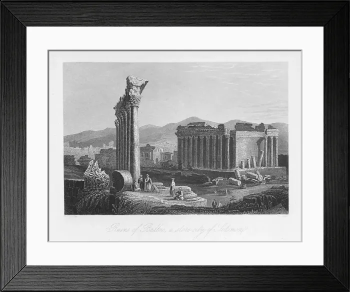 Framed Print : Ruins of Baalbek Framed Print : Ruins of Baalbek