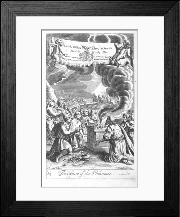 Framed Print : The defeat of the Philistines Framed Print : The defeat of the Philistines